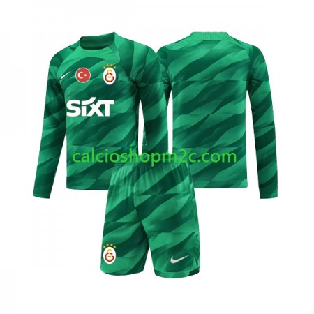 Galatasaray Portiere Bambino Maglia Prima 2023/2024 Manica Lunga (+ Pantaloncini)